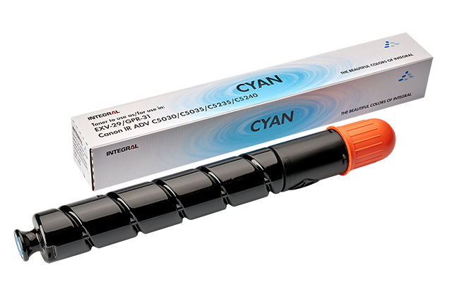 Cartus toner Canon  iR ADV C 5030,C 5035, C5235, C5240, C-EXV29C, 27k Cyan Compatibil Integral