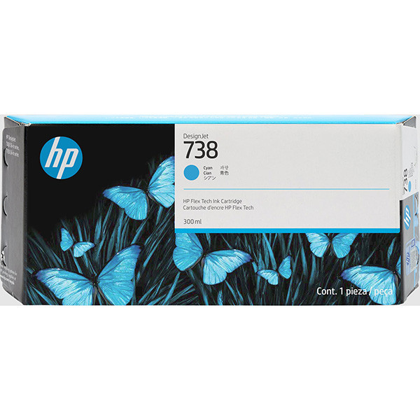 Cartus cerneala HP DesignJet T850 nr 738, 300 ml Cyan Original