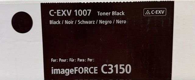 Cartus toner Canon imageFORCE C3100 MFP, imageFORCE C3150  , C-EXV1007, 36k Black Original