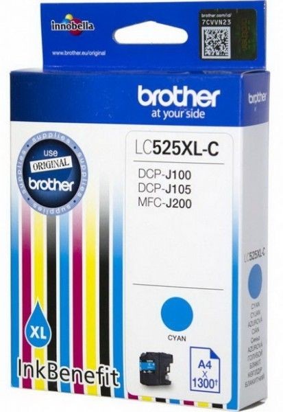 Cartus cerneala Brother DCP J 105, MFC J 200, DCP J 100 LC525XL LC525XLC Cyan Original