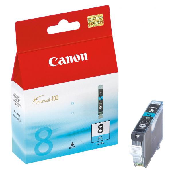 Cartus cerneala Canon IP 6700 D, PRO 9000, Pixma IP 6600, IP 7600, MP 970, Pixma IP 6600D, CLI-8PC, 0624B001AF, Cyan, Original