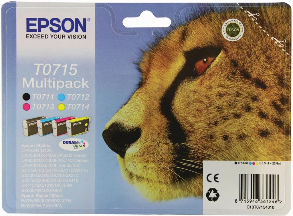 Cartus cerneala Epson Stylus D78 CMYK Cyan/Magenta/Yellow/Black Original