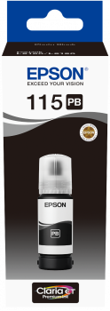 Cartus cerneala Epson 115 L8160, L8180 C13T07D14A Ink Cartridges, 115, Ink Bottle, 1 x 70.0 ml Photo Black Original