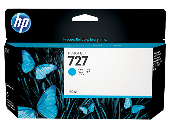 Cartus cerneala HP DJ T 1500 A1, DJ T 2500 E-MFP, DJ T 920 A1, DJ T 1500 PS A1, DJ T 2500 PS E-MFP, DJ T 920 PS A1 NR.727 NR.727 B3P19A Cyan Original