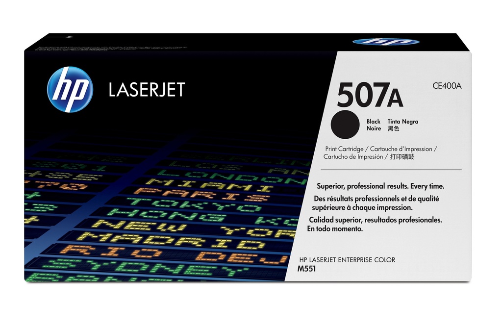 Cartus toner HP LJ Enterprise 500 color MFP M575dn, LJ Enterprise 500 color M551 NR.507A, CE400A 5.5k Black Original