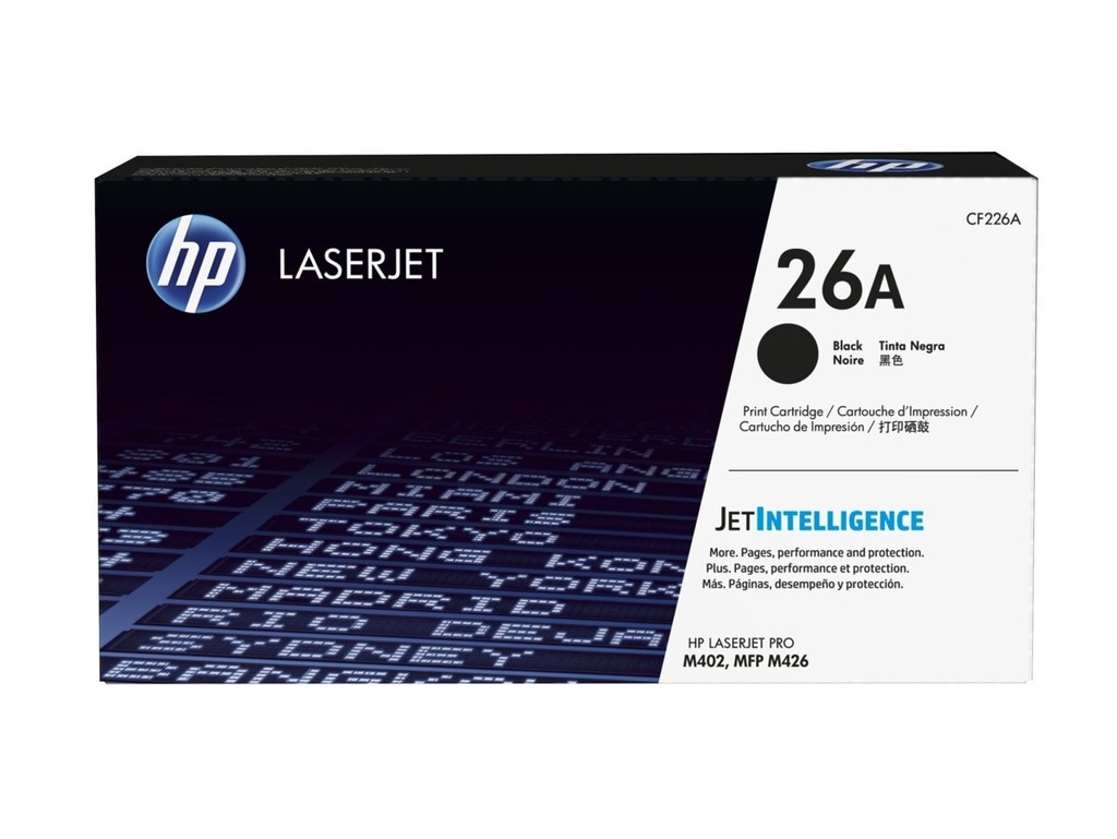 Cartus toner HP LJ PRO M 402 D, M 402D NR.26A 3.1k Black Original