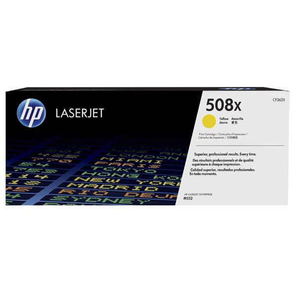 Cartus toner HP MFP Mngd M577DNM, M553DNM, M552DN, M553DN, M553N, M553X, M577C, M577DN, M577F, NR.508X CF362X 9.5k Yellow Original