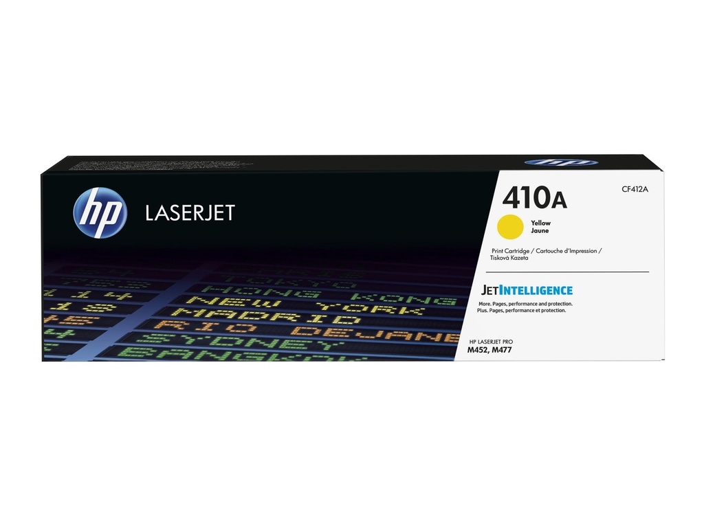 Cartus toner HP Laserjet Pro M377DW, M452DN, M452NW, M477FDN, M477FDW, M477FNW, NR.410A CF412A 2.3k Yellow Original