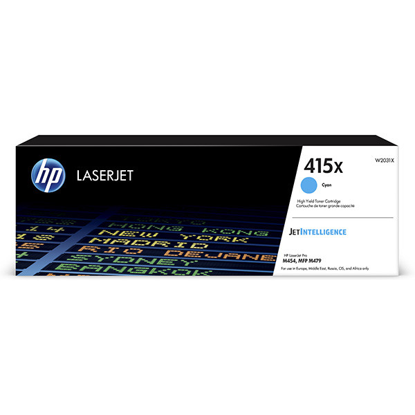 Cartus toner HP M454DW, MFP M479DW NR.415X 6k NR.415X W2031X 6k Cyan Original