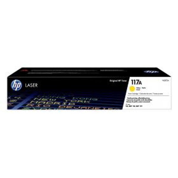 Cartus toner HP Color Laser 150a, MFP 178nw, MFP 179fnw, NR.117A, HP 117A, W2072A, 0.7k, Yellow, Original