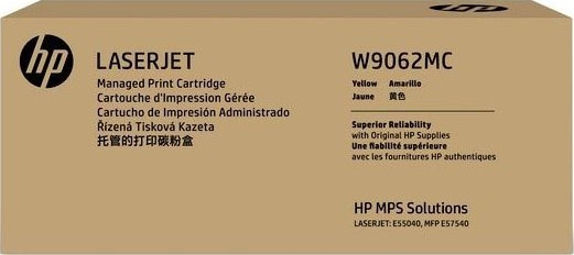 Cartus toner HP LJ Managed E 55040, LJ Managed E 57540 12.5k W9062MC 12.5k Yellow Original
