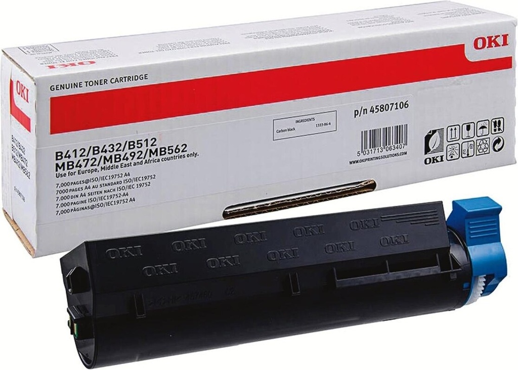 Cartus toner Okidata B412DN 7K Black Original