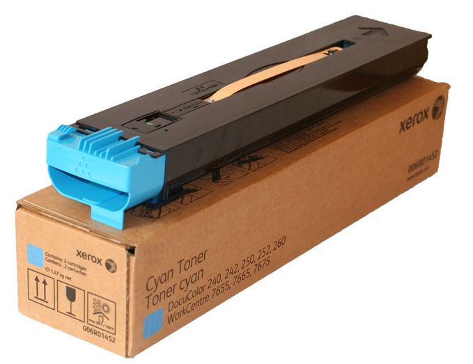 Cartus toner Xerox DC240, DC250 WC7655, WC7665, WC7675 006R01452 Cyan Original