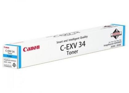 Cartus toner Canon iRC 2020, IRC 2030 C-EXV34 C-EXV34C, 3783B002AA Cyan Original
