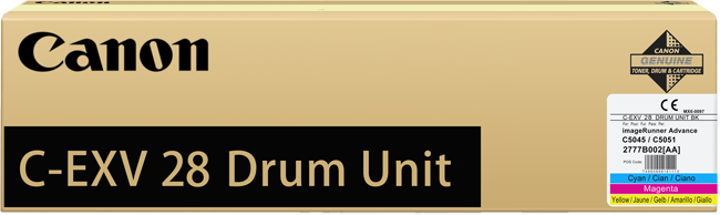 Drum Unit Canon IRA C5045, IRA C5051 C-EXV28CMY Cyan/Magenta/Yellow Original