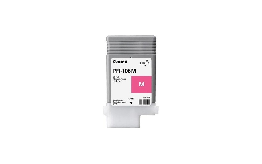 Pigment Ink Tank Canon PFI-106 iPF 6300S, iPF 6400S, iPF 6400SE, iPF 6300, iPF 6400, iPF 6350, iPF 6450 PFI-106, 6623B001AA Inks 130 ml Magenta Original