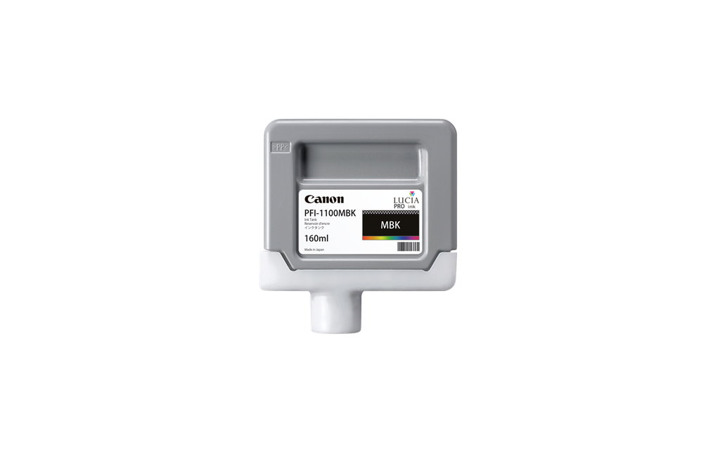 Pigment Ink Tank Canon PFI-1100 imagePROGRAF PRO-2100, imagePROGRAF PRO-4100S, imagePROGRAF PRO-4100, imagePROGRAF PRO-6100S, imagePROGRAF PRO-6100, imagePROGRAF PRO-2000, imagePROGRAF PRO-4000S, imagePROGRAF PRO-4000, imagePROGRAF PRO-6000S, imagePROGRAF PRO-6000 Matt Black Original