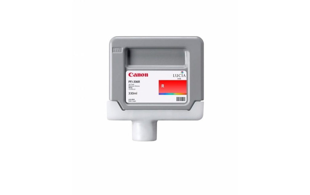 Pigment Ink Tank Canon PFI-306 iPF 8300S, iPF 8400SE, iPF 8400, iPF 8400, iPF 8300, iPF 8400S, iPF 9400S, iPF 9400 PFI-306, 6663B001AA Inks 330 ml Red Original
