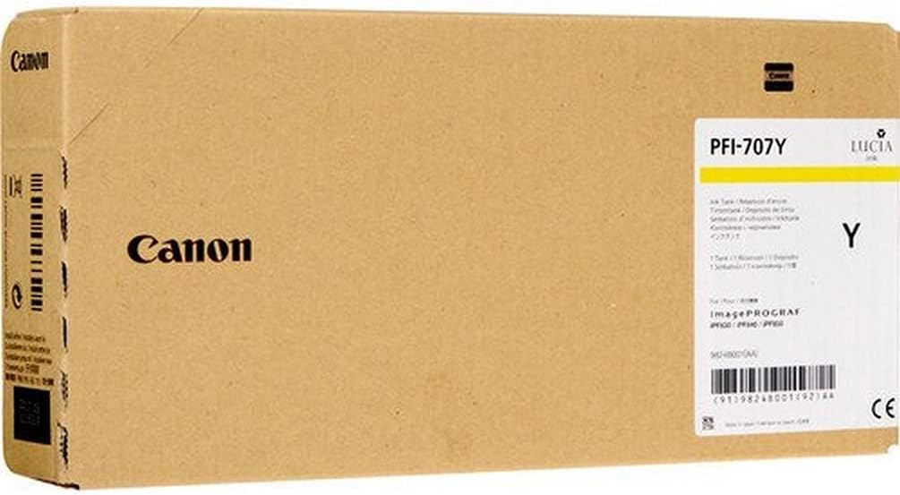 Ink Tank Canon PFI-707 iPF 830, iPF 840, iPF 850 PFI-707, 9824B001AA Inks 700 ml Yellow Original