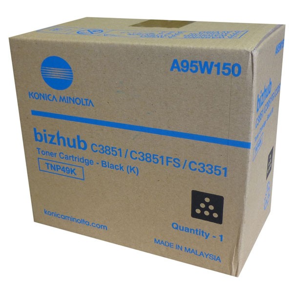 Cartus toner Minolta Bizhub C 3351, Bizhub C 3851FS, Bizhub C 3851 TNP49 TNP49K A95W150 1 cartridge, Simitri HD-Toner, yield approx. 13K / 5% Black Original