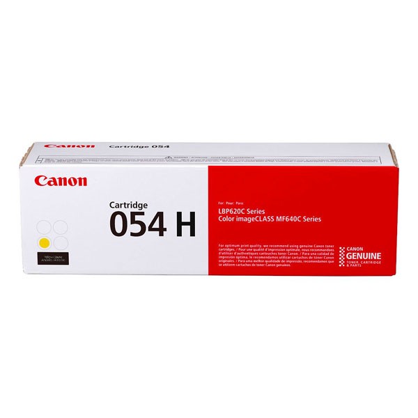 Cartus toner Canon MF645CX, MF643Cdw, MF641Cw, LBP623Cdw, LBP621Cw CRG-054Y 2.3k YE Yellow Promo Original
