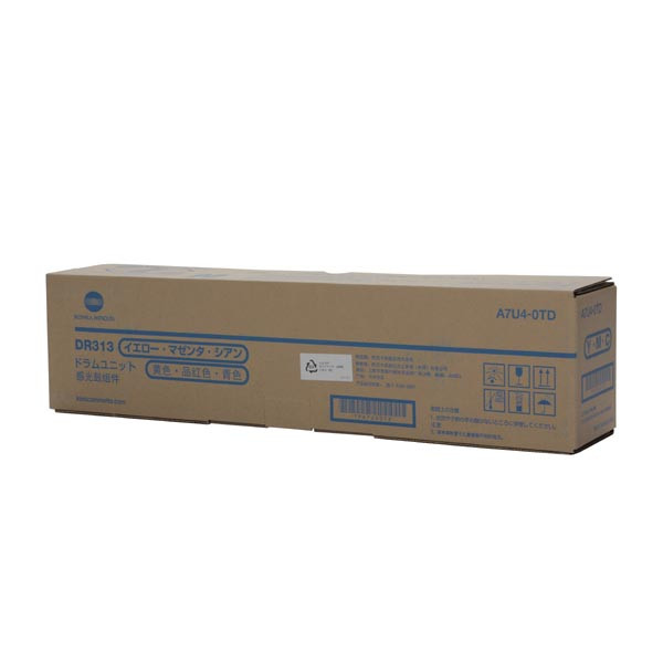 Drum Unit Color Minolta bizhub C258, bizhub C368, bizhub C458, bizhub C558, bizhub C658, bizhub C308, DR313, A7U40TD, Cyan/Magenta/Yellow, Original, Promo