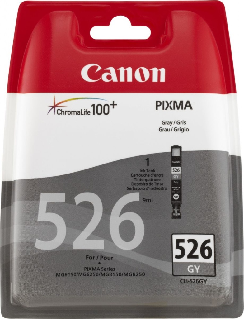Cartus cerneala Canon Pixma IP4850, IP4950, IX6550, MG5150, MG5250, MG5350, MG6150, MG6250, MG8150, MG8250, MX715, MX885, MX895 BS4544B001AA, CLI-526GY Grey Original