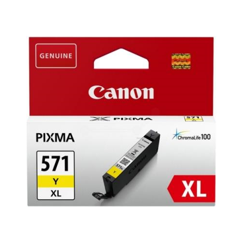 Cartus cerneala Canon Pixma MG5750, MG5751, MG6850, MG6851, MG7750, MG7751, MG7752, TS5050, TS5051, TS5053, TS5055, TS6050, TS8050, TS9050 CLI-571XLC, BS0334C001AA Yellow 11ML Original