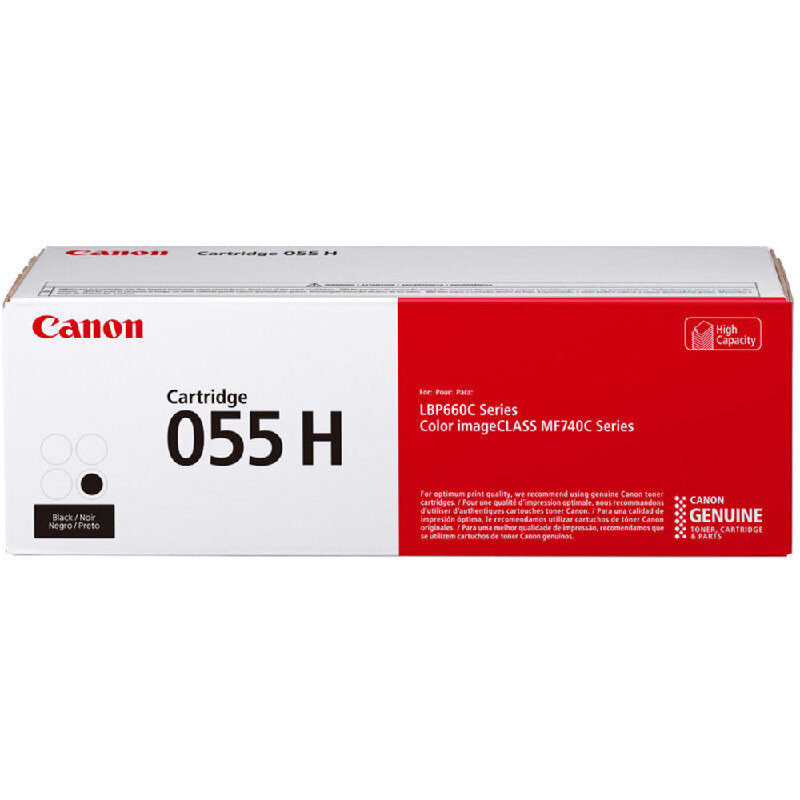 Cartus toner Canon MF746Cx, MF744Cdw, MF742Cdw, LBP664Cx, LBP663Cdw, CRG-055HBK (3020C002AA ) 7.6k Black Original