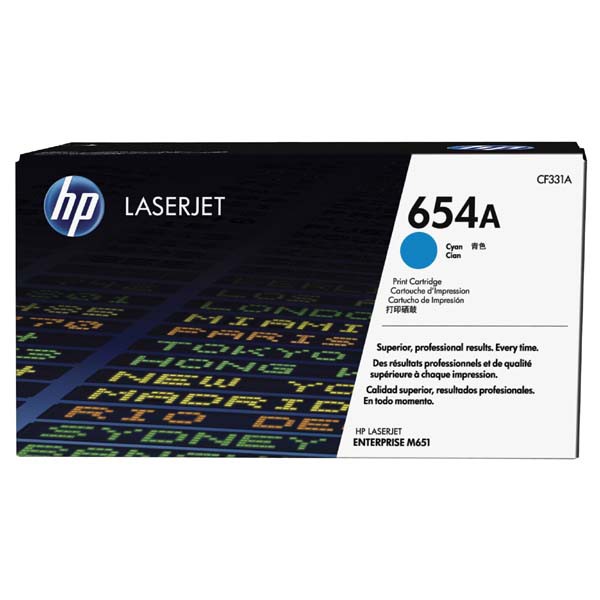 Cartus toner HP LJ Enterprise M651DN, M651N, M651XH nr. 654A CF331A Cyan 15k Original