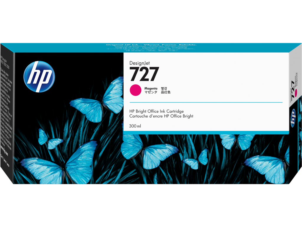 Cartus cerneala HP DJ T1500,DJ T1530,DJ T2500,DJ T2530,DJ T920,DJ T930 HP727 Magenta 300ml Original