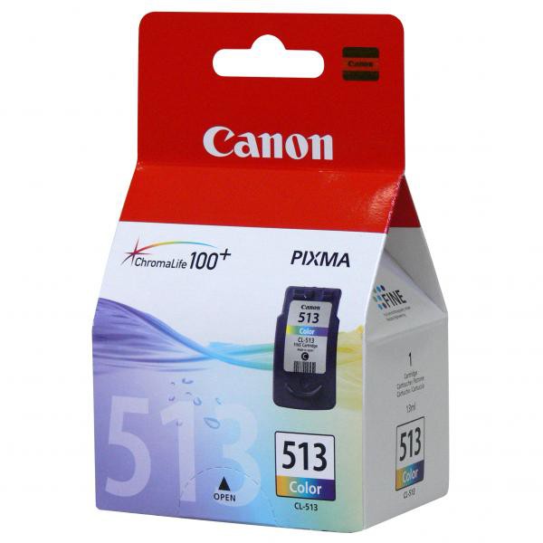 Cartus cerneala Canon Pixma IP2700, MP230, MP240, MP250, MP260, MP270, MP280, MP282, MP480, MP490, MP495, MX320, MX330, MX340, MX350, MX360, MX410, MX420, CL-513C, 2971B001AA Cyan/Magenta/Yellow Promo Original