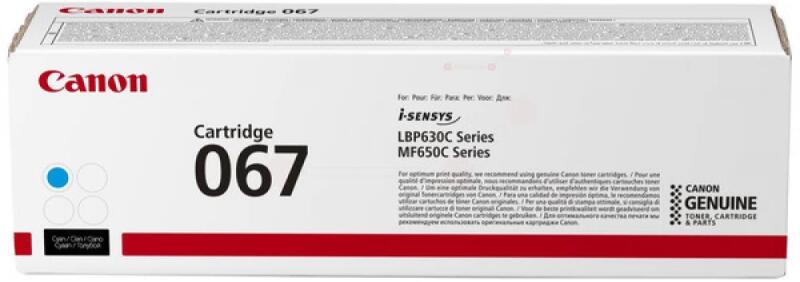 Cartus toner Canon ISENSYS LBP 631cw, 633cdw, MF 651cw, 655cdw, 657cdw, CRG-067C, 5101C002AA 1.2k Cyan Promo Original