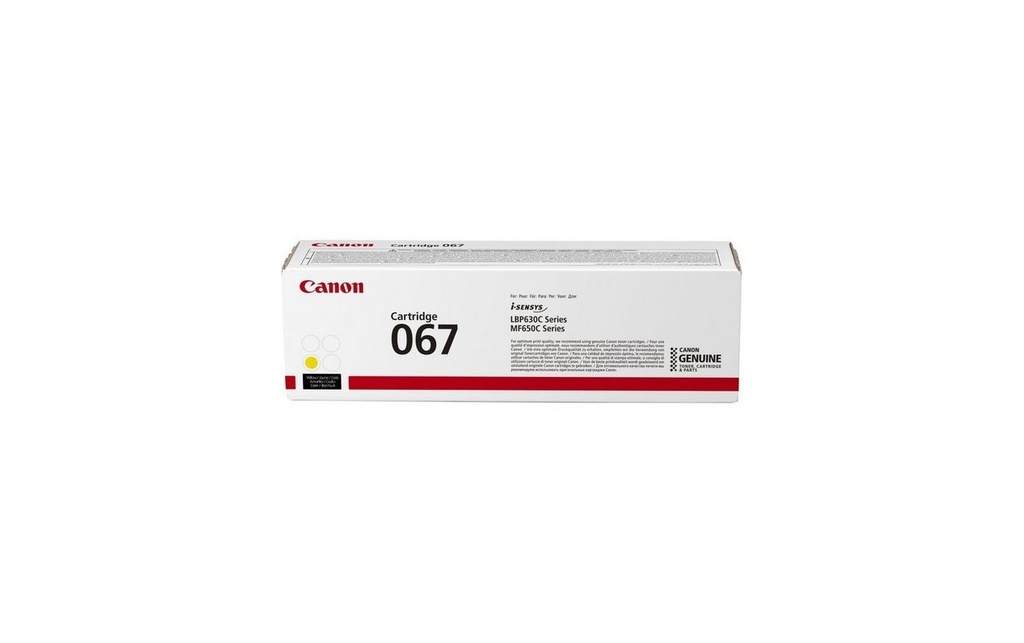 Cartus toner Canon ISENSYS LBP 631cw, 633cdw, MF 651cw, 655cdw, 657cdw, CRG-067Y, 5099C002AA 1.2k Yellow Promo Original