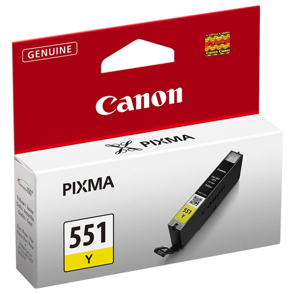 Cartus cerneala Canon Pixma IP7250, IP8750, IX6850, MG5450, MG5550, MG5650, MG6350, MG6450, MG6650, MG7150, MG7550, MX725, MX925, 6511B001AA CLI-551Y Yellow Original