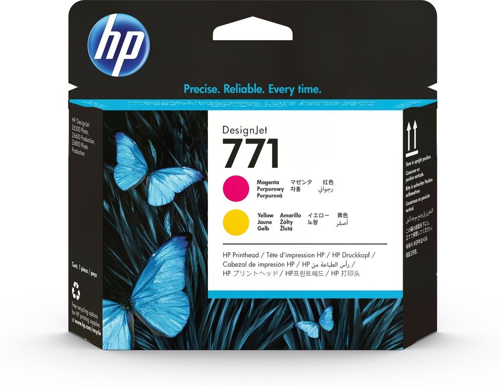 Cap imprimare HP Designjet Z6200 42', Designjet Z6200 60', Designjet Z6600, Designjet Z6800,  NR.771, CE018A, Magenta/ Yellow Original