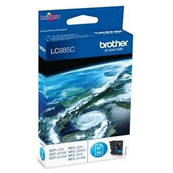 Cartus cerneala Brother DCP J125 , DCP J315W , DCP J515W , DCP J525W , MFC J265W , MFC J410, LC985C Cyan Original