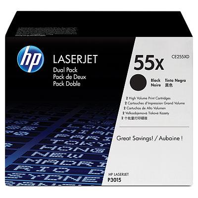 Cartus toner dual pack HP LJ PRO M 521, LJ P 3010, LJ P 3015 NR.55X 12.5k Black Original