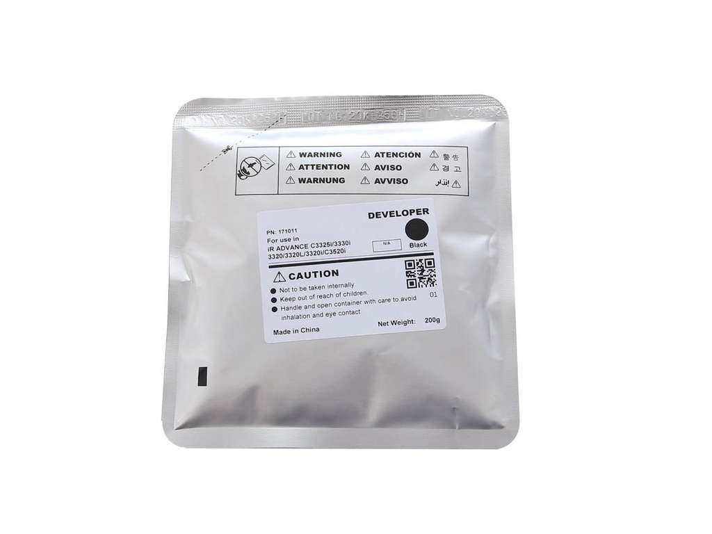 Developer Canon IR ADVANCE C3325i, C3330i, C3320, C3320L, C3320i, C3530i, C3525i, C3520i, C3530i II, C3525i II, C3520i II, Black Compatibil CET