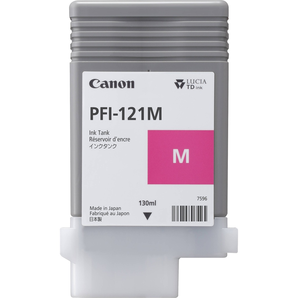 Cartus cerneala Canon ImagePROGRAF TM255, TM350, TM355, PFI-121M, 130ml, Magenta, Original