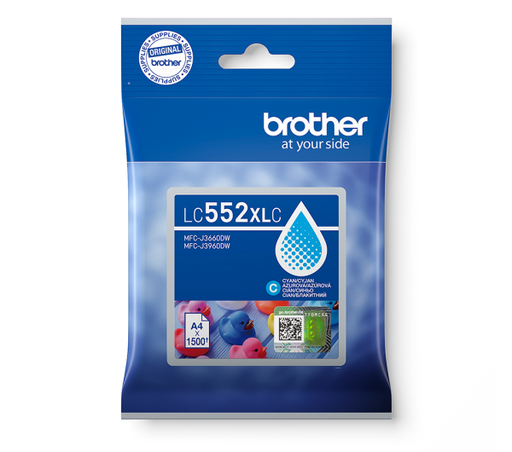 [LC552XLC] Cartus cerneala Brother MFC-J3660DW ,  MFC-J3960DW, 1.5 Cyan Original