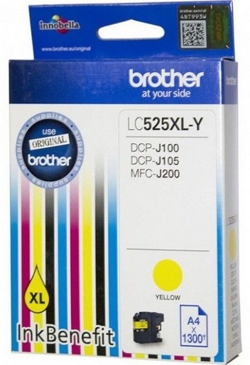 [LC525XLY] Cartus cerneala Brother DCP J 105, MFC J 200, DCP J 100 LC525XL LC525XLY Yellow Original