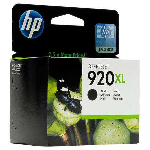 [CD975AE] Cartus cerneala HP OJ 7000, OJ 6000, OJ 7500, OJ 6500 NR.920XL NR.920XL CD975AE Black Original