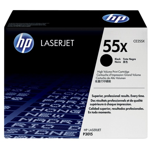 [CE255X] Cartus toner HP LJ PRO M 521, LJ P 3010, LJ P 3015 NR.55X 12.5k Black Original