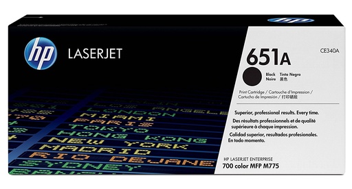 [CE340A] Cartus toner HP LaserJet MFP M775FM, M775ZM, M775DN, M775F, M775Z, M775Z+, NR.651 13.5k Black Original