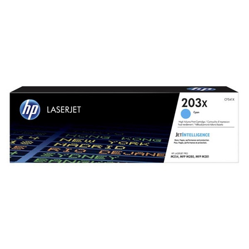 [CF541X] Cartus toner HP LJ PRO M254NW NR.203X NR.203X CF541X 2.5k Cyan Original