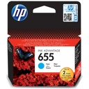 Cartus cerneala HP DESKJET INK ADVANTAGE 3525, DESKJET INK ADVANTAGE 3525 E-ALL-IN-ONE, DESKJET INK ADVANTAGE 4615, DESKJET INK ADVANTAGE 4625 E-ALL-IN-ONE, DESKJET INK ADVANTAGE 5525 (CZ282C), DESKJET INK ADVANTAGE 5525 E-ALL-IN-ONE, DESKJET INK ADVANTAGE 6525 E-ALL-IN-ONE NR.655 Cyan Original
