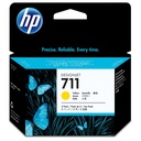 Cartus cerneala 3-pack HP DJ T 520, DJ T 120, NR.711, HP 711, CZ136A, Yellow, Original