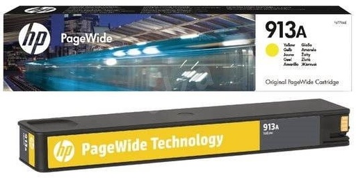 [F6T79AE] Cartus cerneala HP PAGEWIDE PRO 452DW NR.913A 3k NR.913A F6T79AE 3k Yellow Original