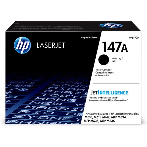 [W1470A] Cartus toner HP LJ ENTERPRISE M611dn, LJ ENTERPRISE M612dn, LJ ENTERPRISE M635 NR.147A 10.5k Black Original